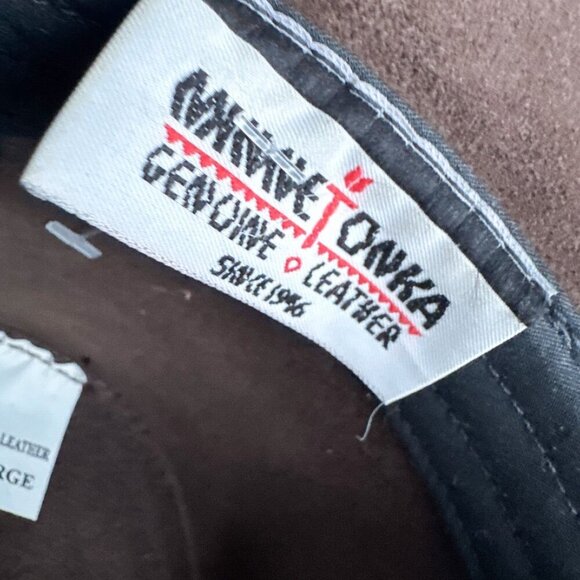 Minnentonka Brown Leather Western Cowboy Hat XL - Picture 2 of 7